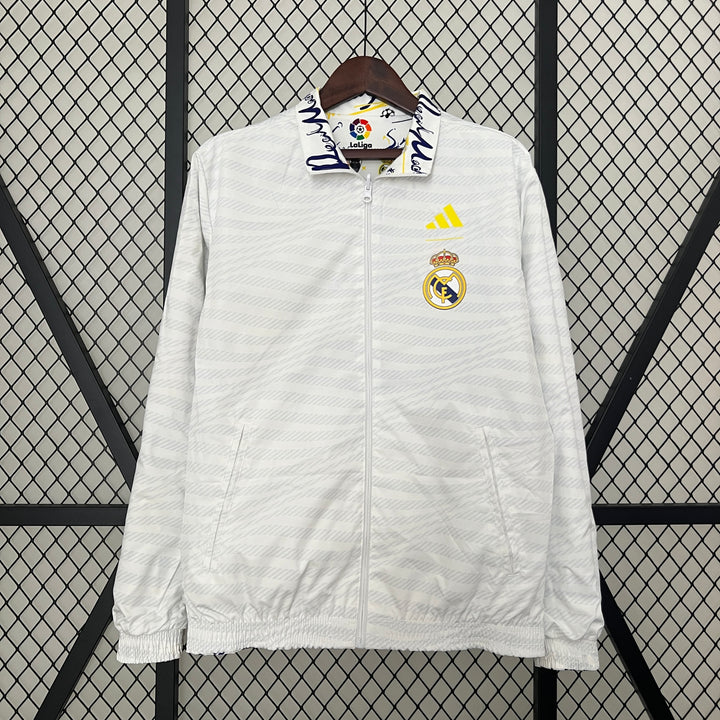 Real Madrid 24/25 IMPERMEABILE - REVERSIBILE DOUBLE FACE WHITE