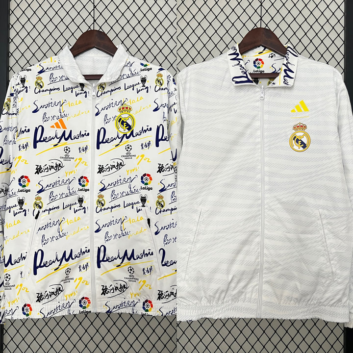 Real Madrid 24/25 IMPERMEABILE - REVERSIBILE DOUBLE FACE WHITE