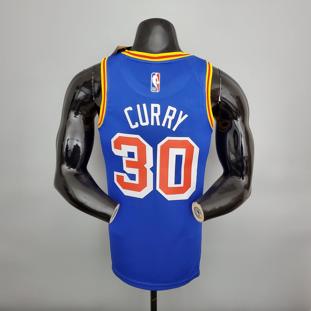 Warriors 30 CURRY - 75esimo anniversario - BLU