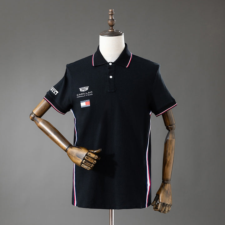 Tommy Hilfiger x Cadillac - F1 Team Replica Black Polo