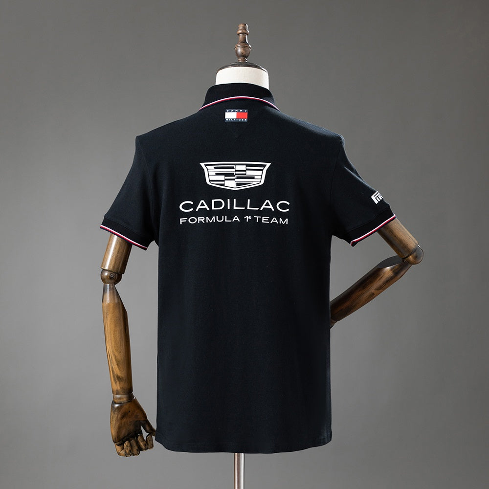 Tommy Hilfiger x Cadillac - F1 Team Replica Black Polo